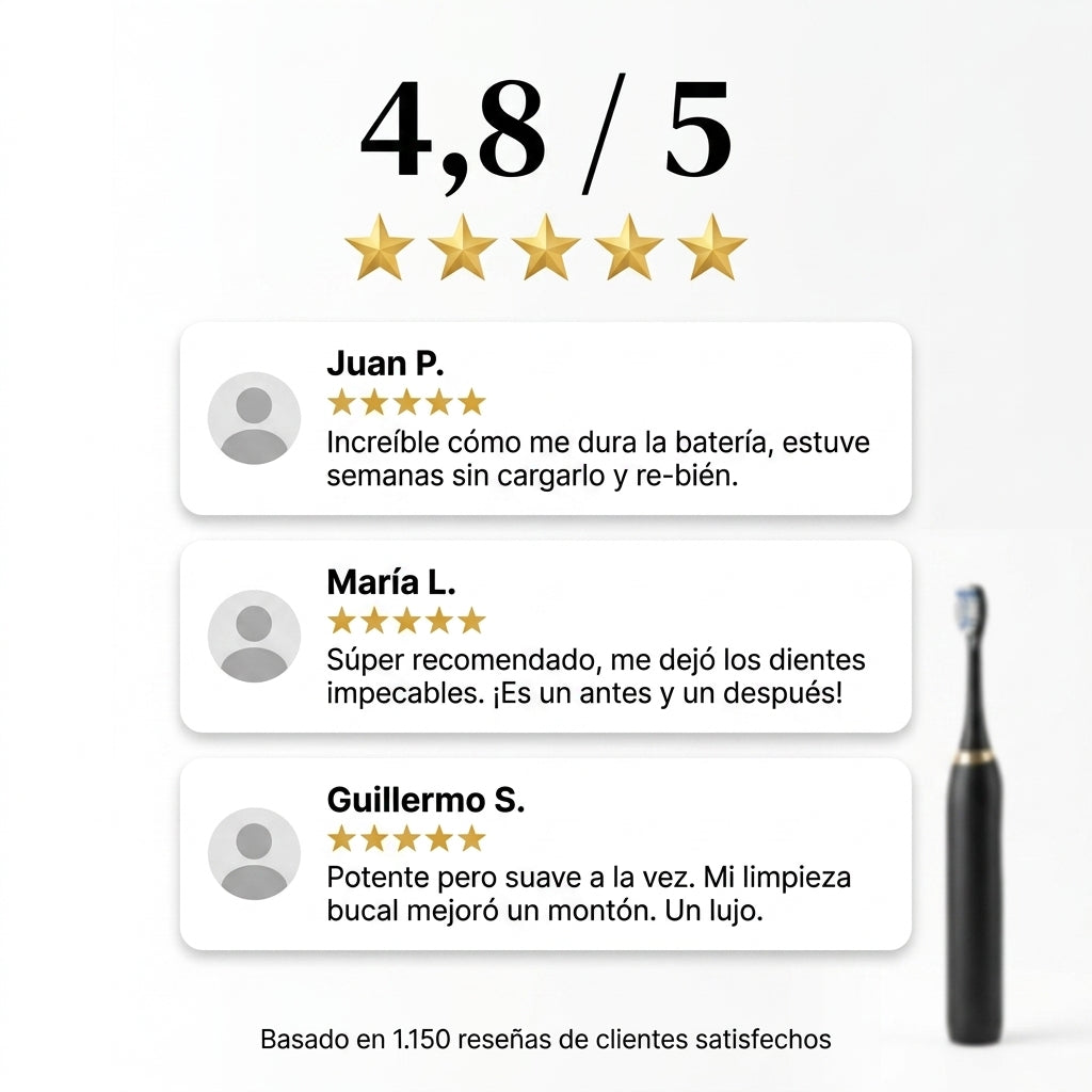 Cepillo de dientes Electrino 3 cabezales 5 velocidades