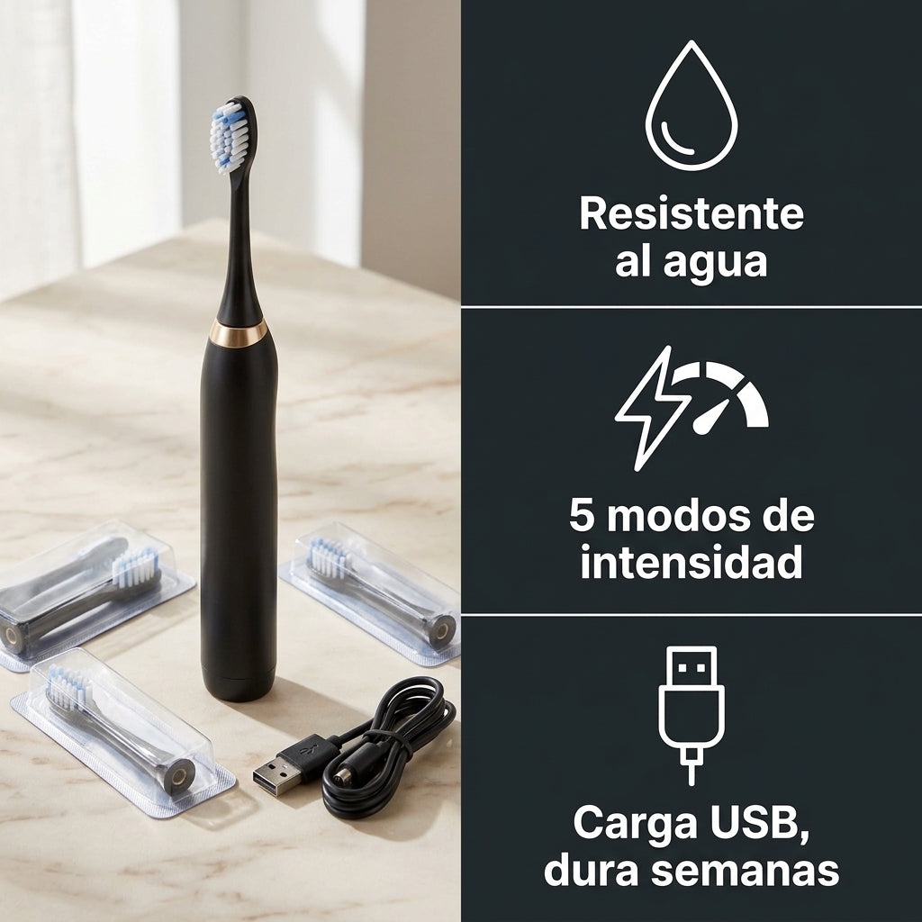 Cepillo de dientes Electrino 3 cabezales 5 velocidades